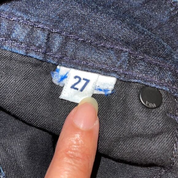 Hudson Womens Low Rise Flap Pocket Double Button Bootcut Jeans Dark Wash Size 27 - Picture 6 of 9